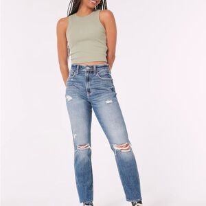 Hollister mom jeans distressed size 5L/4L w27/L